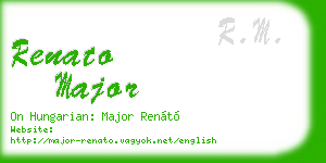 renato major business card