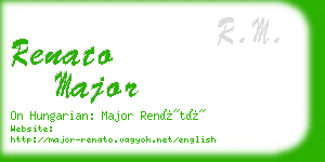renato major business card